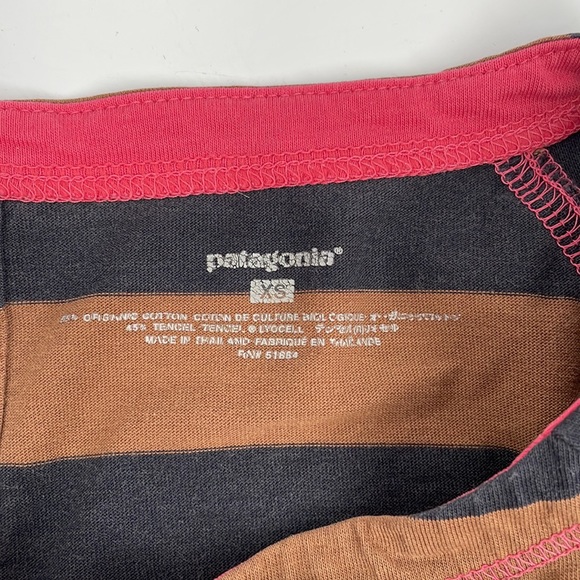 EUC- Patagonia Long Sleeve Striped Top /Shirt Size XS - Picture 8 of 11